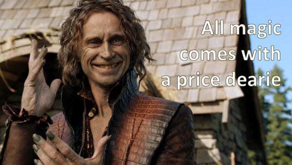 Everything comes with a price